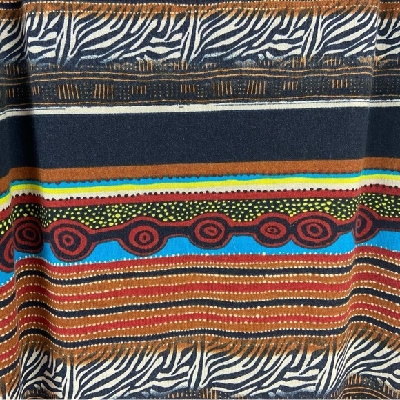 Robert Louis Long Knit Tribal Boho Mixed Print Skirt Women’s Size Small - Picture 4 of 6